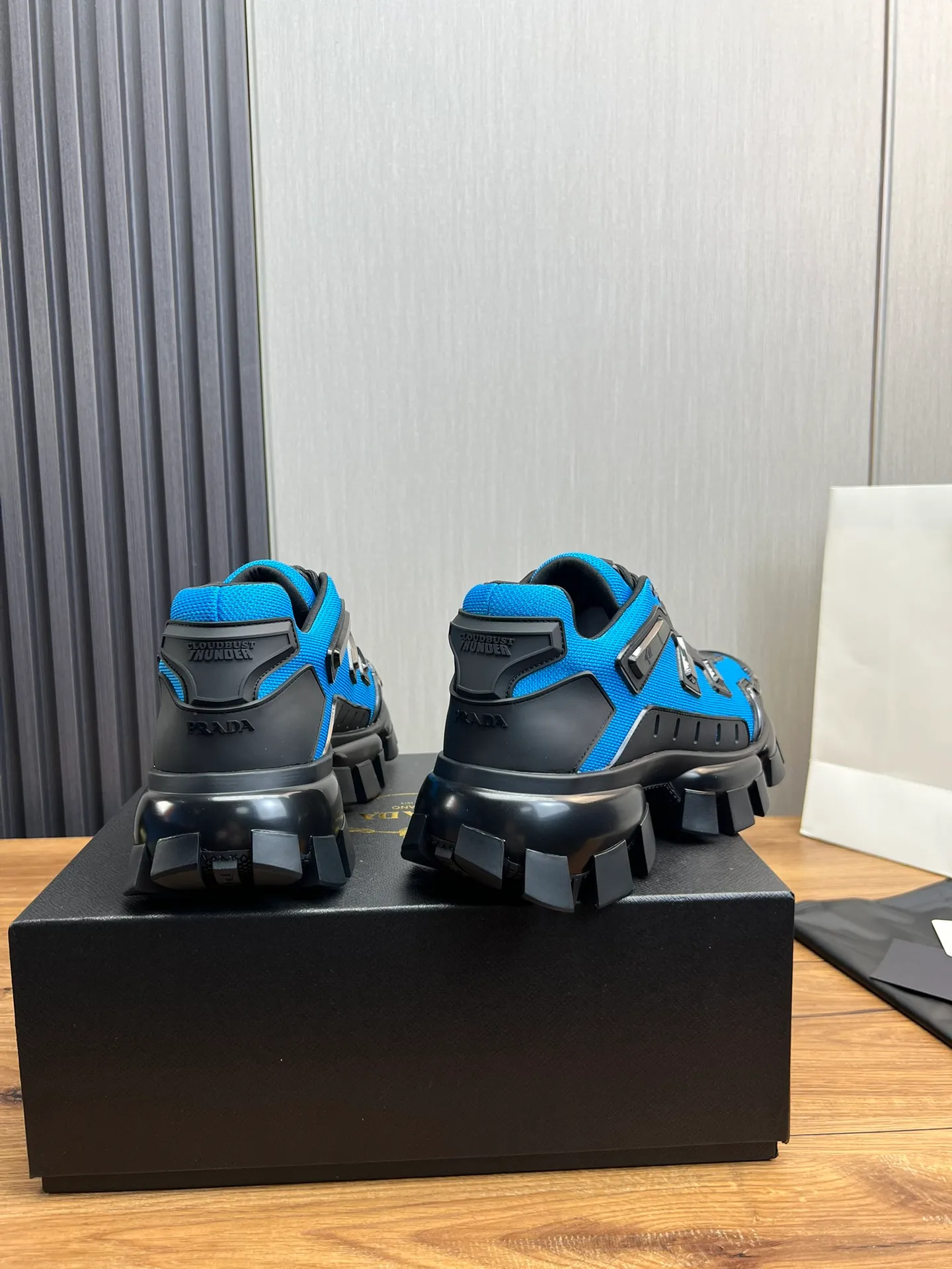 Men's shoes 💰620💰 [PRADA] Hot-selling thick-soled shoes 🔥 Available all year round ✔️Official website synchronization Original fly-knit film fabric + cowhide lining, 1⃣️:1⃣️reproduction, original sole, 38-45 (45 made to order, non-refundable)